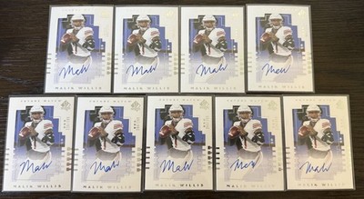2022 Malik Willis Upper Deck UD Goodwin SP Authentic Auto Rookie SP /299 Lot x9