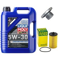 MotoröL Filter Set 5W-30 5 Liter + ÖLablassschraube FüR Chevrolet Aveo Kalos 1.4