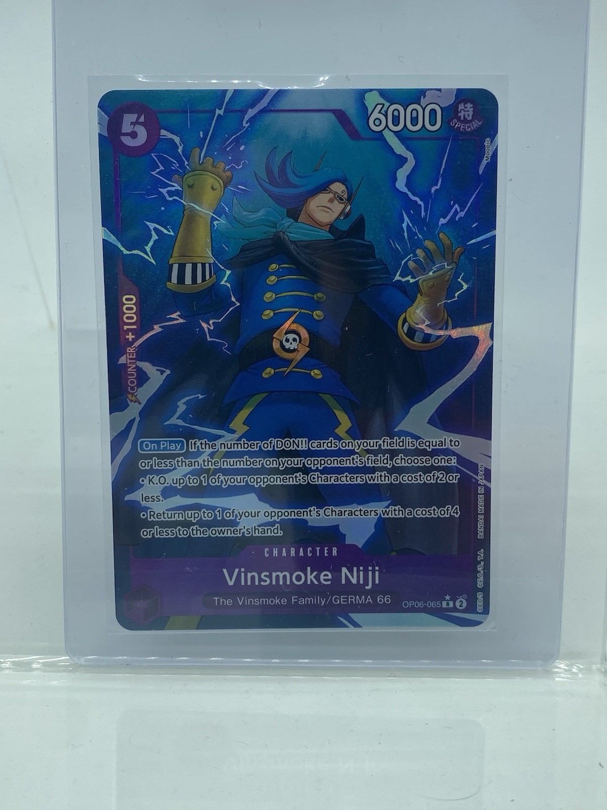 Vinsmoke Niji OP06-065 Alt Art One Piece Premium Booster The Best Card Game