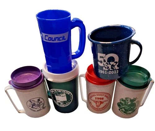 Vintage Quivira Scout Ranch Camp Cup lot 6 Piece