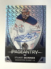 2023-24 UD SP Authentic Pageantry STUART SKINNER Hard Signed Auto Card# P-41