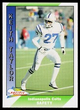 Keith Taylor, 1991 Pacific, #202, Indianapolis Colts,