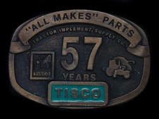 TE03103 VINTAGE 1994  TISCO TRACTOR IMPLEMENT SUPPLY CO.  BELT BUCKLE