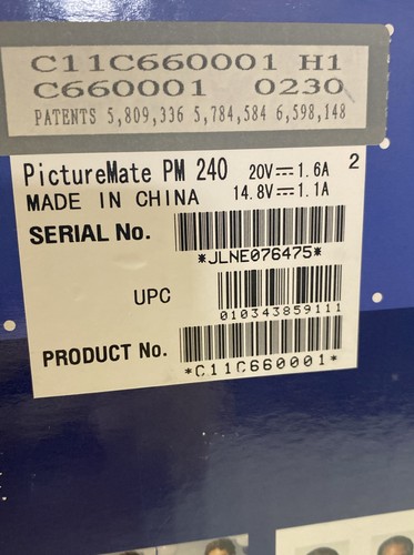 Epson PictureMate Snap PM 240 Digital Personal Photo Lab Inkjet Printer - 第 17/17 張圖片