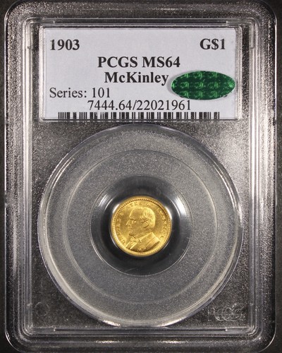 1903 McKinley Gold Dollar - G$1 PCGS MS64 CAC ✅ - Flashy Example!