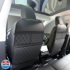 2 Pack Kick Mats Back Seat Protector  Seat Back Protector for Kids