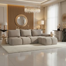 BEST II Modern L-Corner Sofa Bed with Storage Container 7 Colours Left/Right