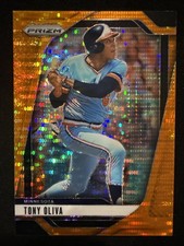 2025 Panini Prizm Tony Oliva No. 182 Orange Pulsar #/399 Twins HOF SP