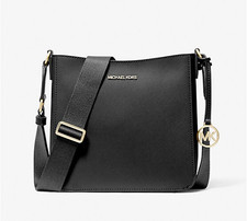 Michael Kors Jet Set Travel Small Shoulder Messenger Crossbody Bag Black/Black