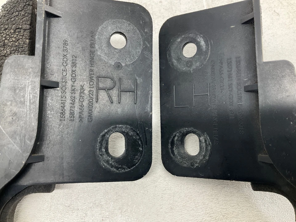 06-09 Pontiac Solstice capó guardabarros sello exterior cubierta embellecedor izquierda derecha par OEM Foto 2 de 4