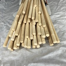 50pcs Dowel Rods Wood Sticks Wooden - 3/8" x 36" Inch Bamboo Sticks Gardening