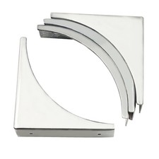 4Pcs Box Corner Protector, Decorative Metal Corner Protectors Silver Corner C...