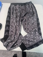 HK Army Flying Skulls Joggers Gray Size Large Casual Pants Brand New Paintball