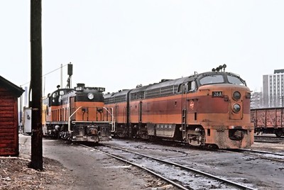 MILW 26A Fairbanks Morse C Liner CFA16-4, Alco RS3 462 Madison, WI 1965 8,5 x 11