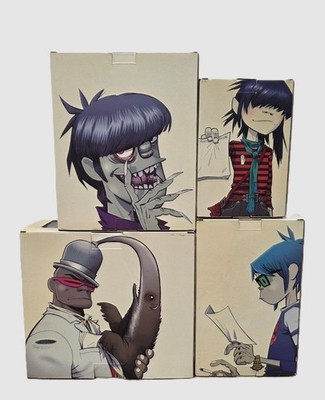 Kidrobot Gorillaz White Edition Set Jamie Hewlett Murdoc, Russell