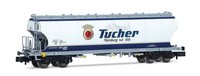 Arnold HN6708 | 4-Achs. Getreidesilowagen Tucher, Hellblaue, Ep. V-VI Spur N