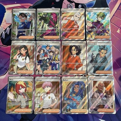 Pokemon TCG | Prismatic Evolutions Komplett Full Art Trainer X12 Karten Bundle