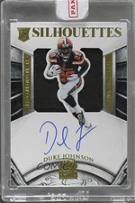 2015 Panini Crown Royale Silhouettes Gold /49 Duke Johnson #214 Rookie RC