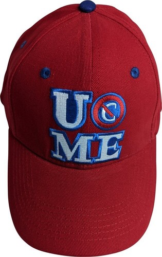John Cena Mens Red Costume Hat T-shirt Wristbands - 第 8/9 張圖片