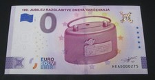 SLOVENIA Null 0 Euro Schein Souvenir Banknote 2024 "100th World Savings Day"