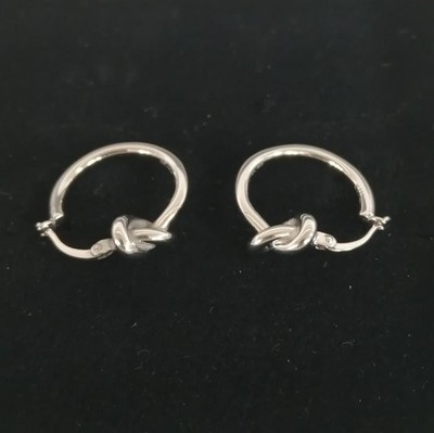 Celine Knoten Ohrringe Silber SCA1233 gebraucht