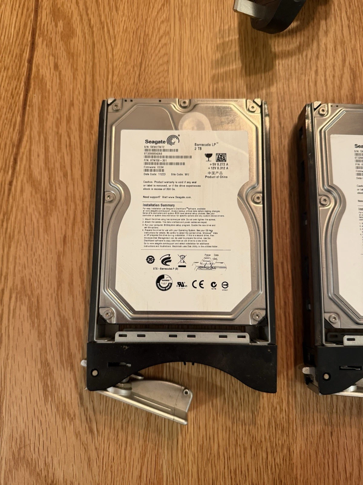 NAS THECUS N4200 Unit & Seagate 2TB HDDs Tested & Working - Good Used Condition 2