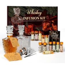 Whiskey Infusion Kit & Whiskey Making Kit – DIY Bourbon, Cocktail, Tequila Al...