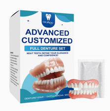 Full Denture Set For Men and Women Upper And Lower Denture False Teeth