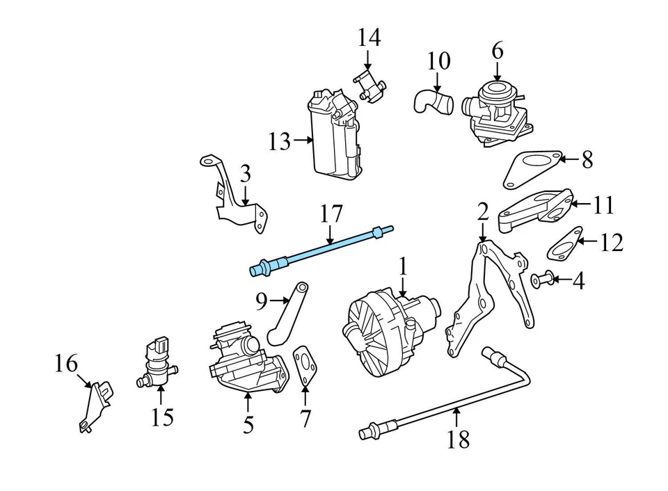 Mercedes-Benz C230 2008-2009 - Sensor delantero de oxígeno/o2 (pre cat) 0035427018 Foto 3 de 4