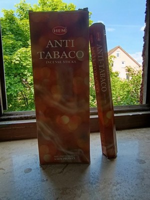 HEM Räucherstäbchen ANTI - TABAK - 2x20 Stk. Original aus Indien Incense Sticks 