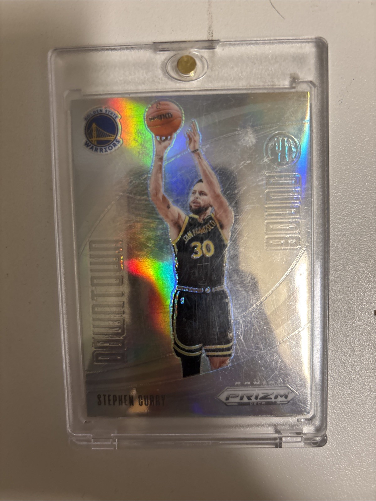 2023-24 Panini Prizm Deca - Downtown Bound Stephen Curry #1 Silver Prizm