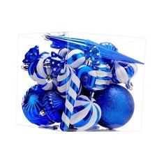 Christmas Ball Ornaments Set Shatterproof Christmas Tree Ornaments Royal Blue