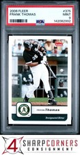 2006 FLEER #375 FRANK THOMAS WHITE SOX HOF POP 3 PSA 9