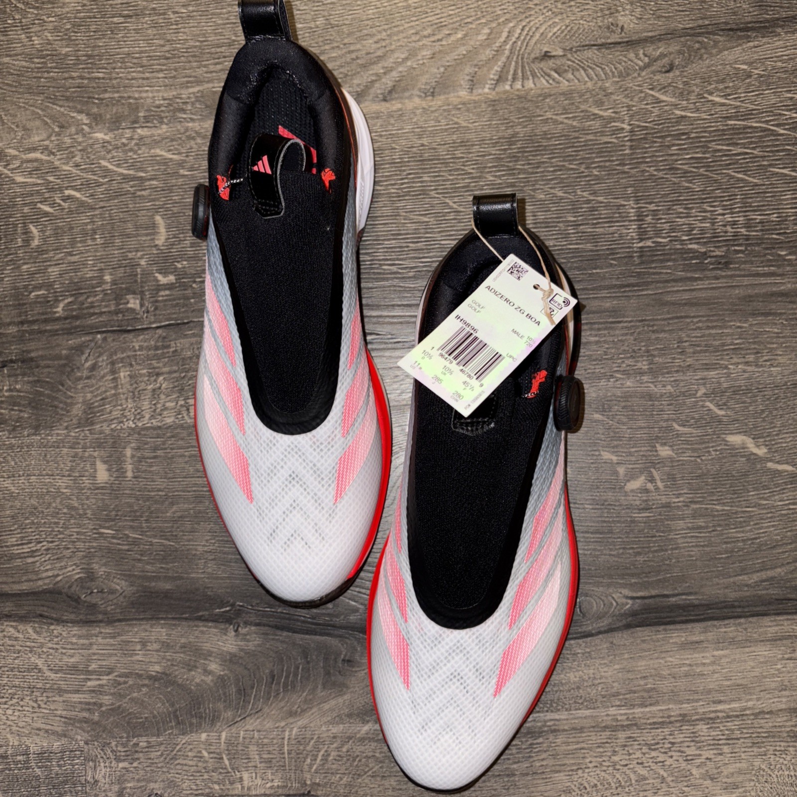 White Red Ih9896 Men's 11 Nwt