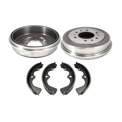 2 Rear Brake Drums 4 Shoes Kit Non Asbestos Organic Mazda B2600 1987-1993