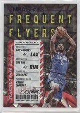 2020-21 Panini NBA Hoops Frequent Flyers Purple Explosion Kawhi Leonard #13 04ag
