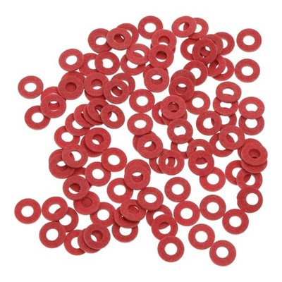 100Pcs Insulation Red Fiber Main Board Screw Spacer Washer red Packaging