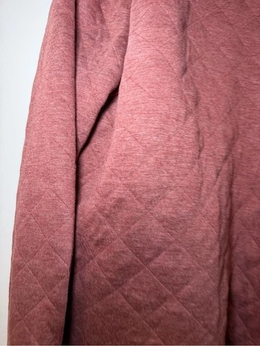 Simply Southern Mauve Red Diamond Quilted Shirt Jacket Men’s Medium image 5