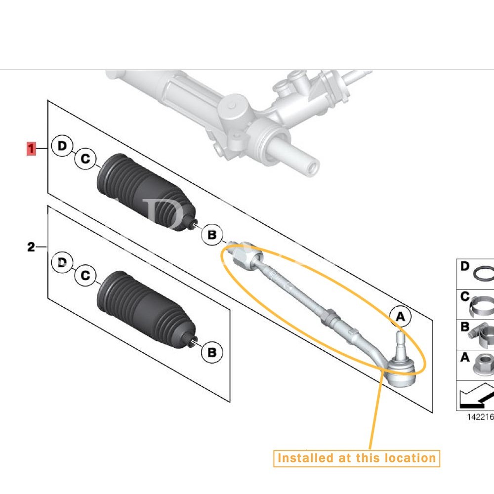 Rolls-Royce Phantom Steering Inner Outer Ball Joint Kit 32210422879 32106786304