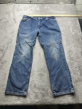 Carhartt FR Jeans Mens 36x32 Blue Flame Fire Resistant B17 Relaxed Workwear