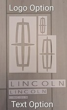 Lincoln Logos Stencil Set - 3 Sizes - 3" 6" and 9" Paint Or Carpet Stencils 