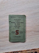 ANCIEN MANUEL INSTRUCTION DE MACHINE A COUDRE SINGER 15 K88 