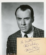 Richard Kiley- Signed Card