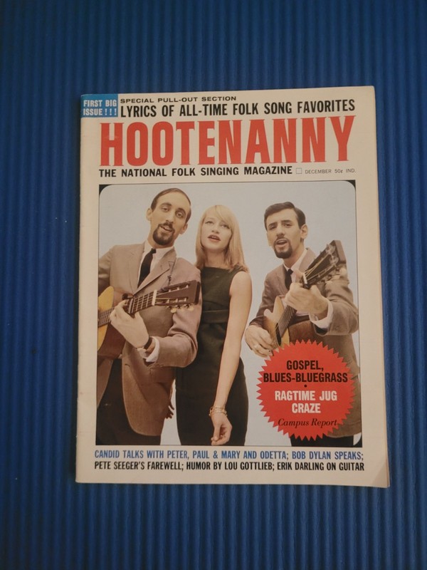 HOOTENANNY SHOW MAGAZINE - USA FOLK MUSIC - 1st issue Peter Paul & Mary