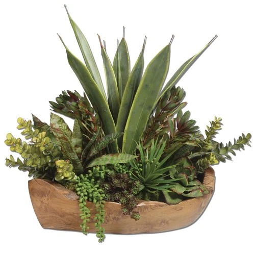 Salar - 22 inch Succulent Accessories Uttermost 60119 - Picture 4 of 4