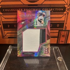 2017 Panini Spectra Monumental Memorabilia Neon Pink #30 Carson Wentz 01/15!!!