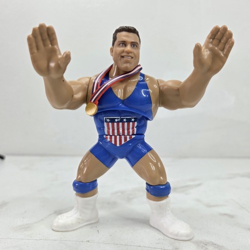 WWE Mattel Retro Kurt Angle Series 7 Wrestling Fig...