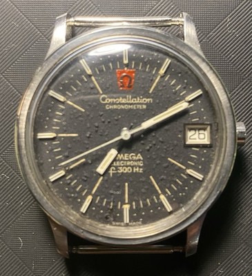 OMEGA Constellation Quartz Chronometer 35mm Black Dial Date Wristwatch