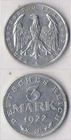 GERMANY. WEIMAR REPUBLIC. 3 MARCOS 1922 J.