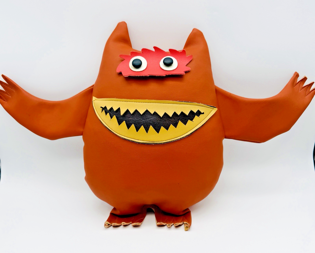 Nauga Monster Doll Copper Color Uniroyal Naugahyde Advertising